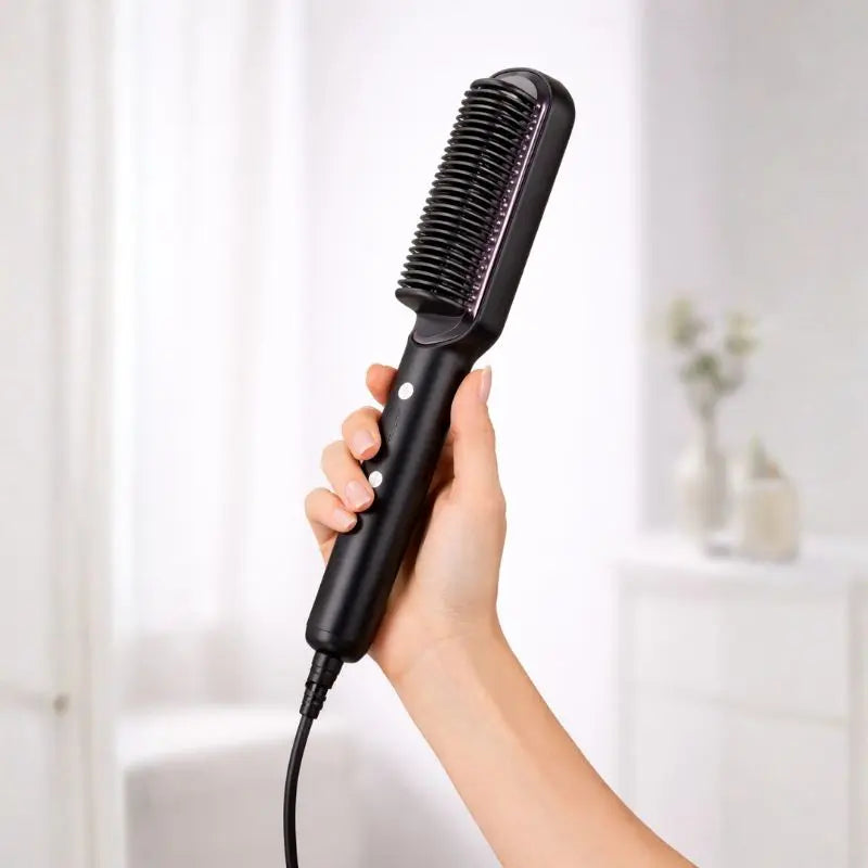 Escova Alisadora e Modeladora Elétrica | 5 em 1 Bivolt Profissional - imagem 3