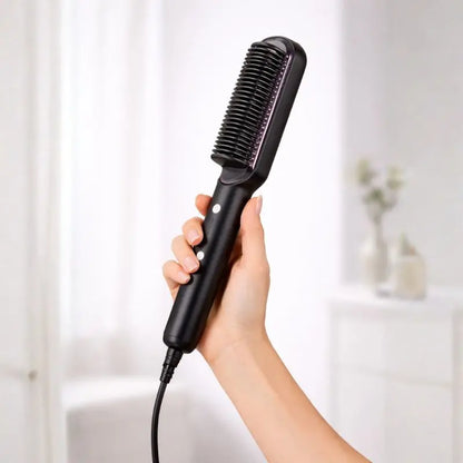 Escova Alisadora e Modeladora Elétrica | 5 em 1 Bivolt Profissional - imagem 3