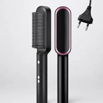 Escova Alisadora e Modeladora Elétrica | 5 em 1 Bivolt Profissional - imagem 1