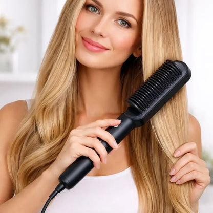 Escova Alisadora e Modeladora Elétrica | 5 em 1 Bivolt Profissional - imagem 2