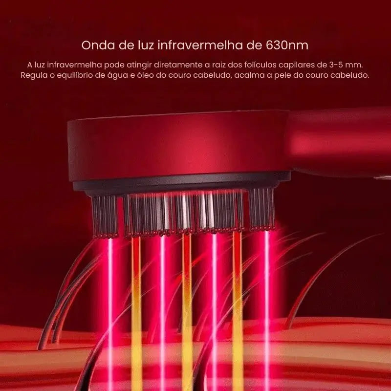 Massageador Capilar | RevitaLux Pro com Tecnologia de Luz Vermelha - imagem 6