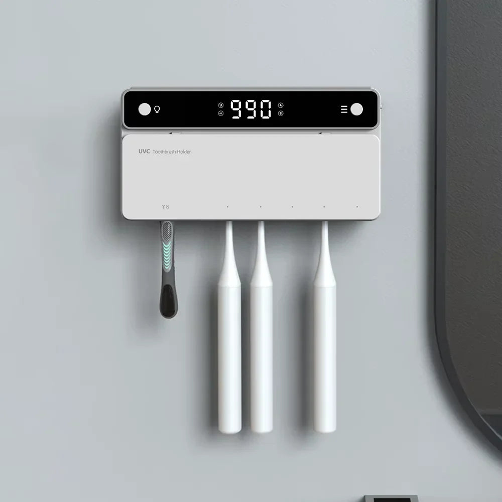 Suporte Escova de Dente Recarregável | Tecnologia UV e Display LED - imagem 1