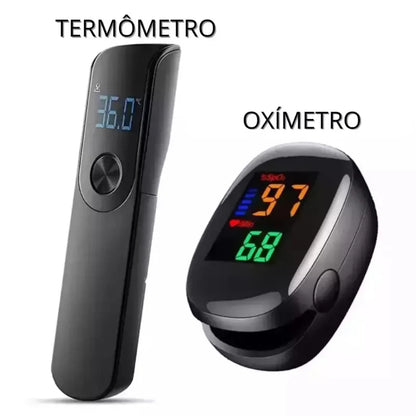 Termômetro Infravermelho + Oxímetro Digital - imagem 1