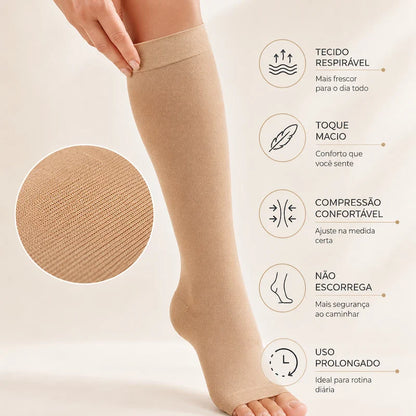Meia 3/4 de Compressão | Alívio para Pernas Cansadas e Inchadas - imagem 3