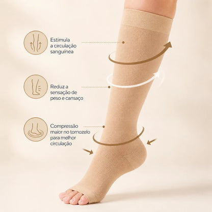 Meia 3/4 de Compressão | Alívio para Pernas Cansadas e Inchadas - imagem 6