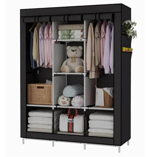Guarda Roupa Dobrável com Cabideiro e Sapateira