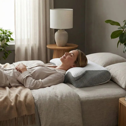 Travesseiro Ortopédico Cervical Ergonômico em Memory Foam | ConfortoVita™ - imagem 4